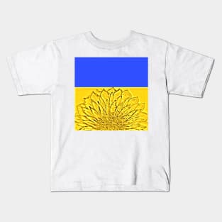 Sunflower of hope for Ukraine Kids T-Shirt